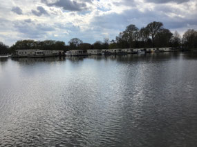 Floating caravan site