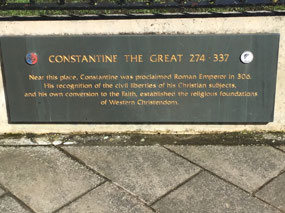 His plaque