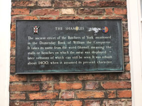 The Shambles plaque