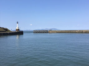 Scotland in the distance