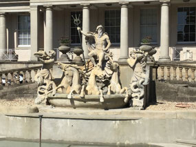 A fountain without water