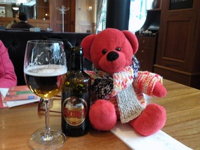 RED TED MINDING GRANDAD'S BEER
