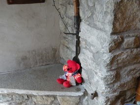 RED TED GOING TO CUT HAY WITH HIS COPPA FEN