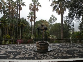 LOOKING OUT INTO GARDEN VILLA DURAZZO