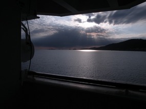 SUNDOWN LEAVING AJACCIO