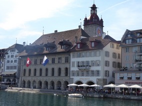 River Reuss through Lucern