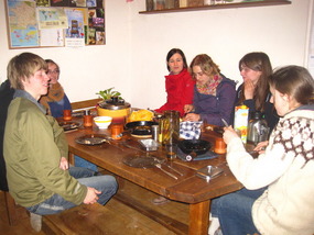 FÖJ-Treffen in La Cailles Küche