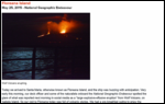 Galapagos volcano erupting report from NG