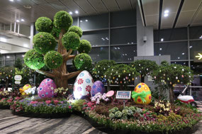 Easter display in Changi Airport, Singapore