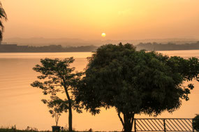 Sunrise at Lake Tana this morning