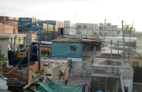Slums in Buenos Aires on the way to the airport