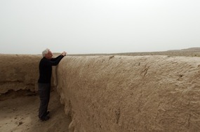 Jim at the Temple overlooking Afghanistan