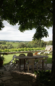 Great view from the patio of the B&B