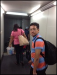 Exiting the plane
