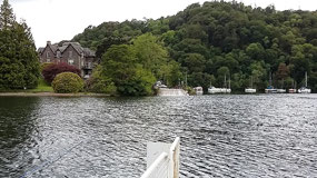 The lake was twice this width, short ferry journey
