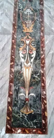 Ostuni church painted panel, not marble
