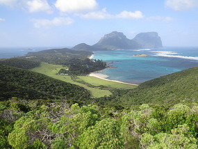 What a view across the island