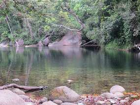 Boulders swim area The Devils Hole