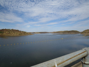 From dam wall