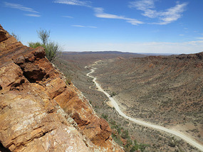 Lookinng down from Ridge walk
