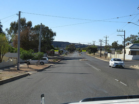 driving into Broken hill