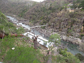 looking down old power station