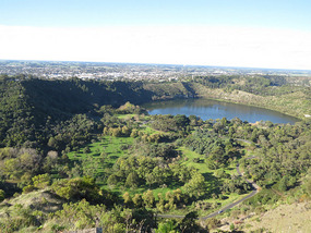 Looking across Mount Gambier