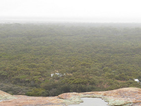 looking down from top Disappointment Rock