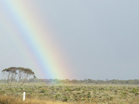 rainbow while we are driving