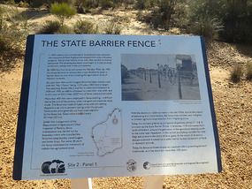 State barrier fence