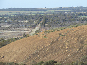 View from top Wave rock