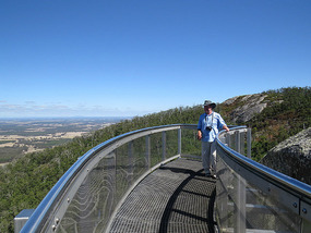 Larry on walkway