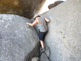 Me trying to get down