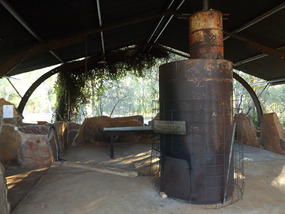 "Donkey"  wood water heater