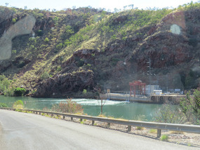 Dam wall on Lake Argyle
