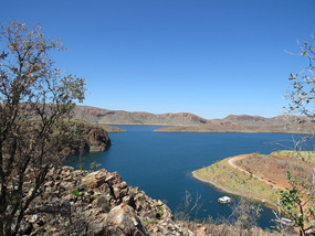 Lake Argyle from Bluff opposite side to van park