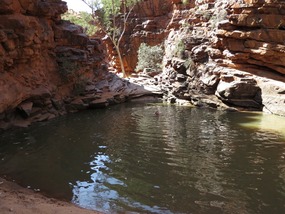 John Hays waterhole  me swimming 