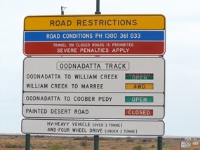 Sign track conditions 