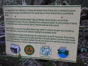 Barney springs sign