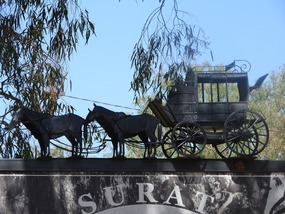 Sign entering Surat