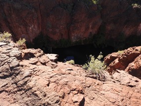 look down below tourist boat 