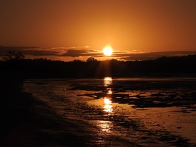 sunset smalleys beach 