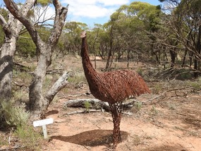 Roar Walk -Kimba sculptures Emu