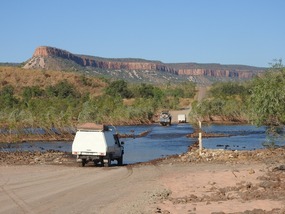 crossing Pentecost river on Gibb river road 