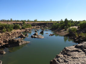 Looking down from camp Leichhardt falls