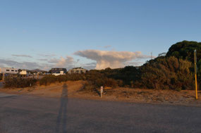 funny cloud over camp