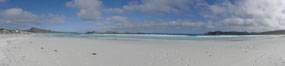 Panorama of Lucky bay