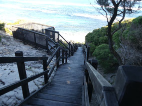 steps to beach