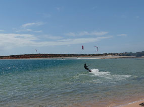 Kite surfers