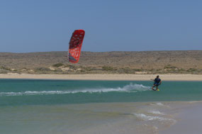 Kite surfers